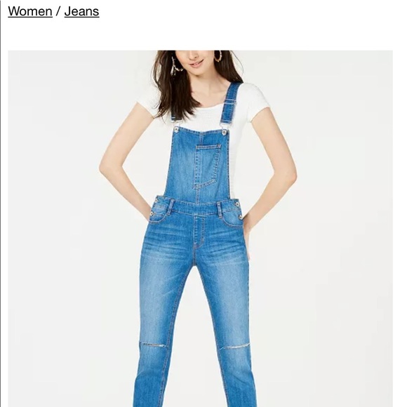Dollhouse Denim - Juniors’ skinny denim overalls. NWT